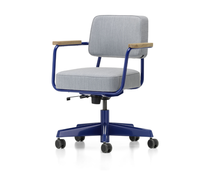 Fauteuil direction pivotant bleu marcoule