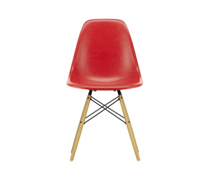 Eames fiberglass side chair DSW